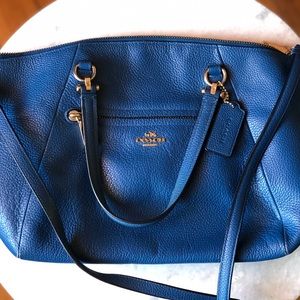 Vintage Coach Prairie Satchel in Azure Blue